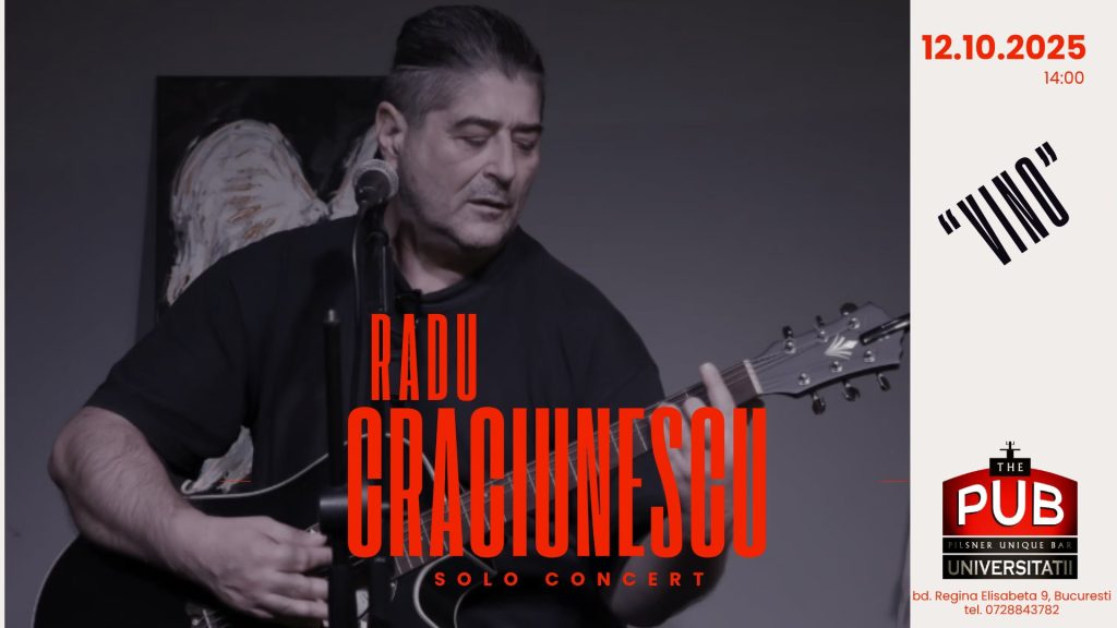 "Vino!" - Concert Aniversar cu Radu Crăciunescu