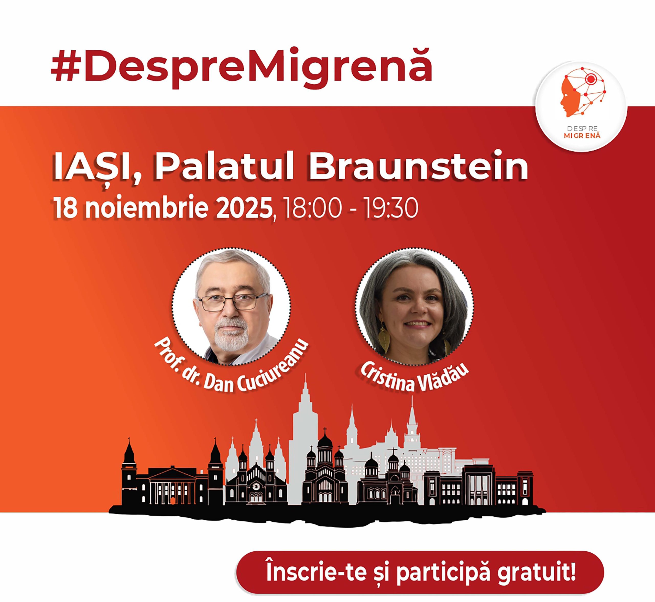 Eveniment despre migrenă, Iași, 18 noiembrie 2025