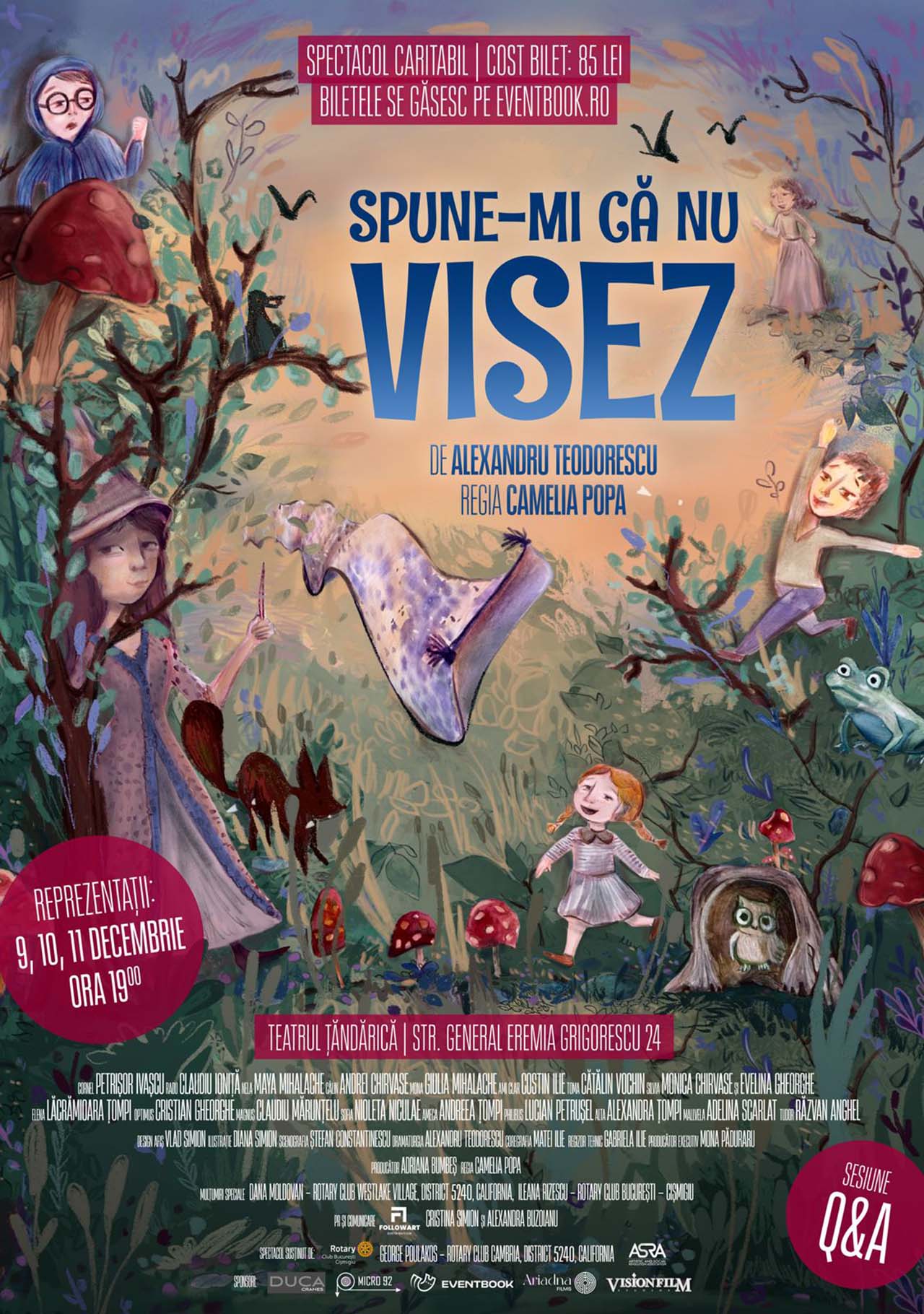 Spectacol caritabil la Teatrul Țăndărică, &icirc;n sprijinul copiilor de la&nbsp;Centrul de Plasament Mia&rsquo;s Children