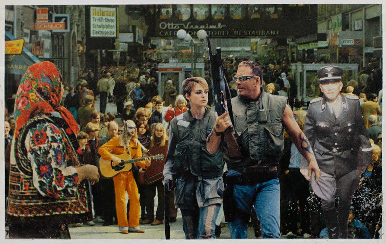 Ion Bârlădeanu. Expoziție de colaje la IOMO Gallery: “Angelina. Filmul bate viața”