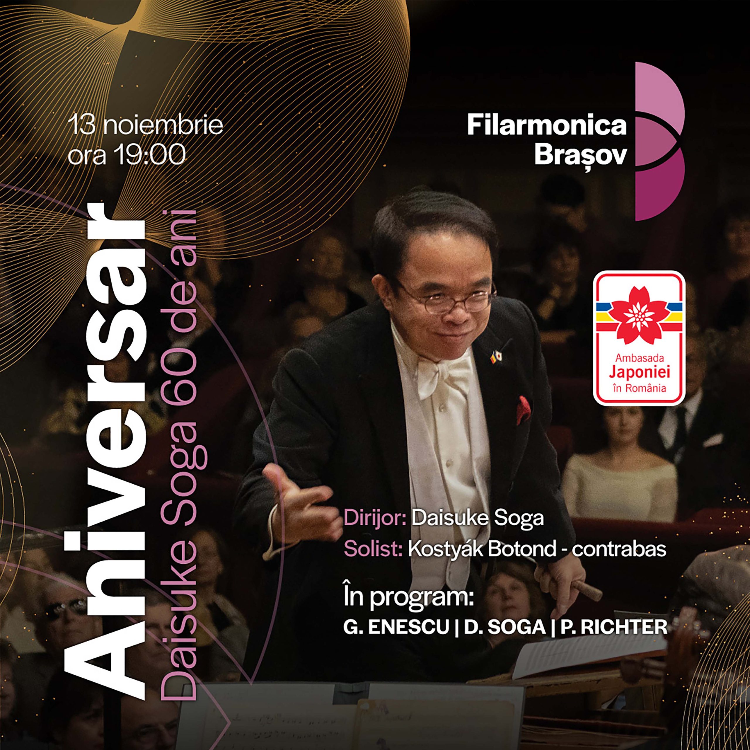 Concert aniversar Daisuke Soga la 60 de ani: o viață de prietenie prin muzică