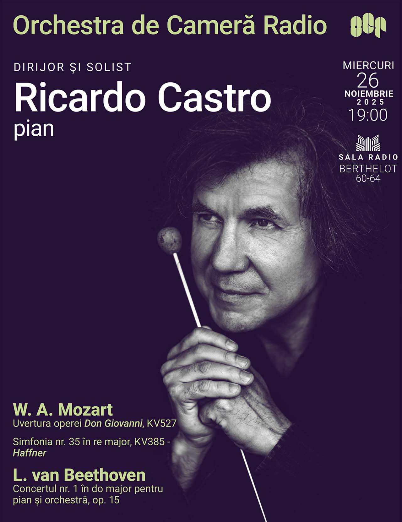 Muzicianul brazilian Ricardo Castro invitat la Sala Radio