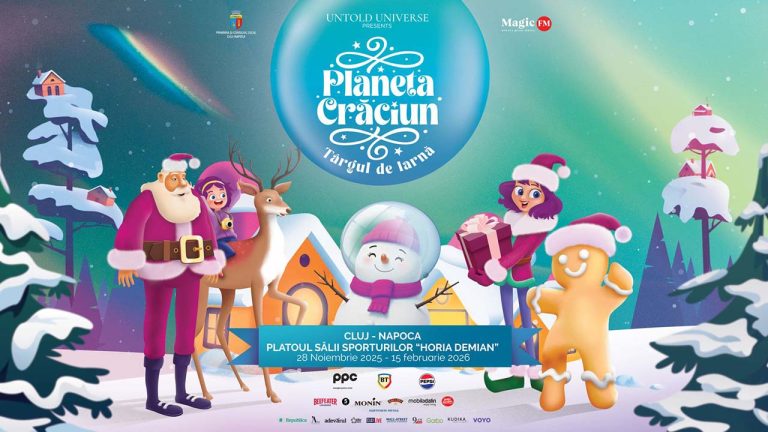 Se deschide Planeta Crăciun - Târgul de Iarnă de pe platoul Sălii Sporturilor „Horia Demian” din Cluj-Napoca