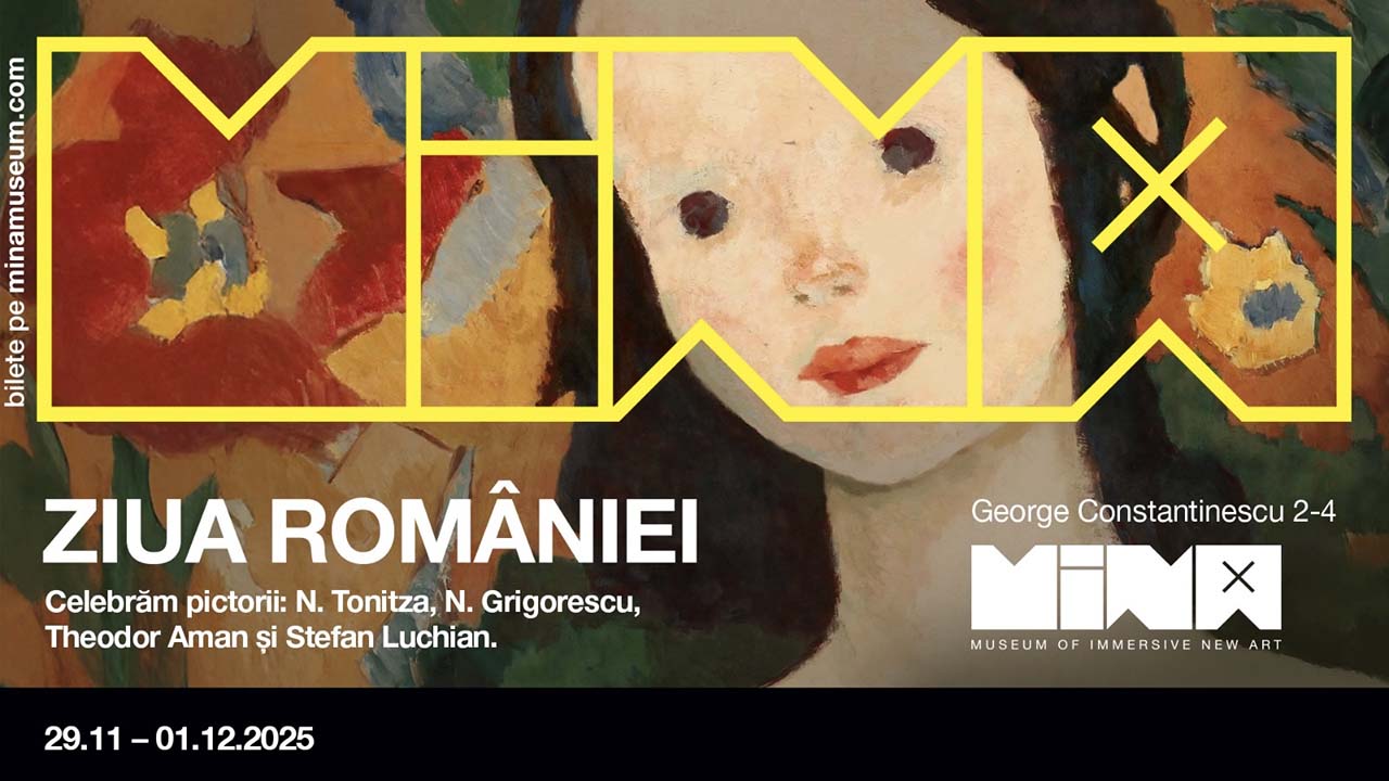 Activități pentru copii la MINA. Weekend special cu ateliere pentru cei mici și un show imersiv cu ocazia Zilei Naționale a României