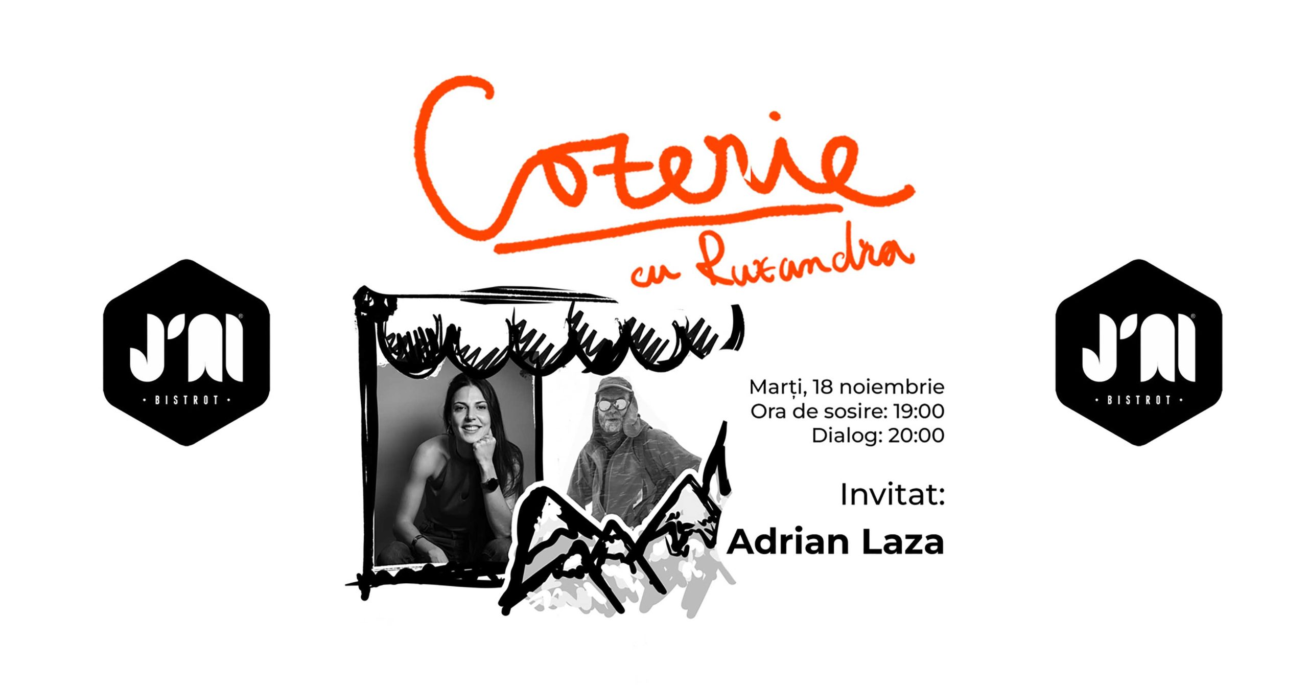 Adrian Laza, invitatul celei de-a XI-a ediții „Cozerie • cu Ruxandra”