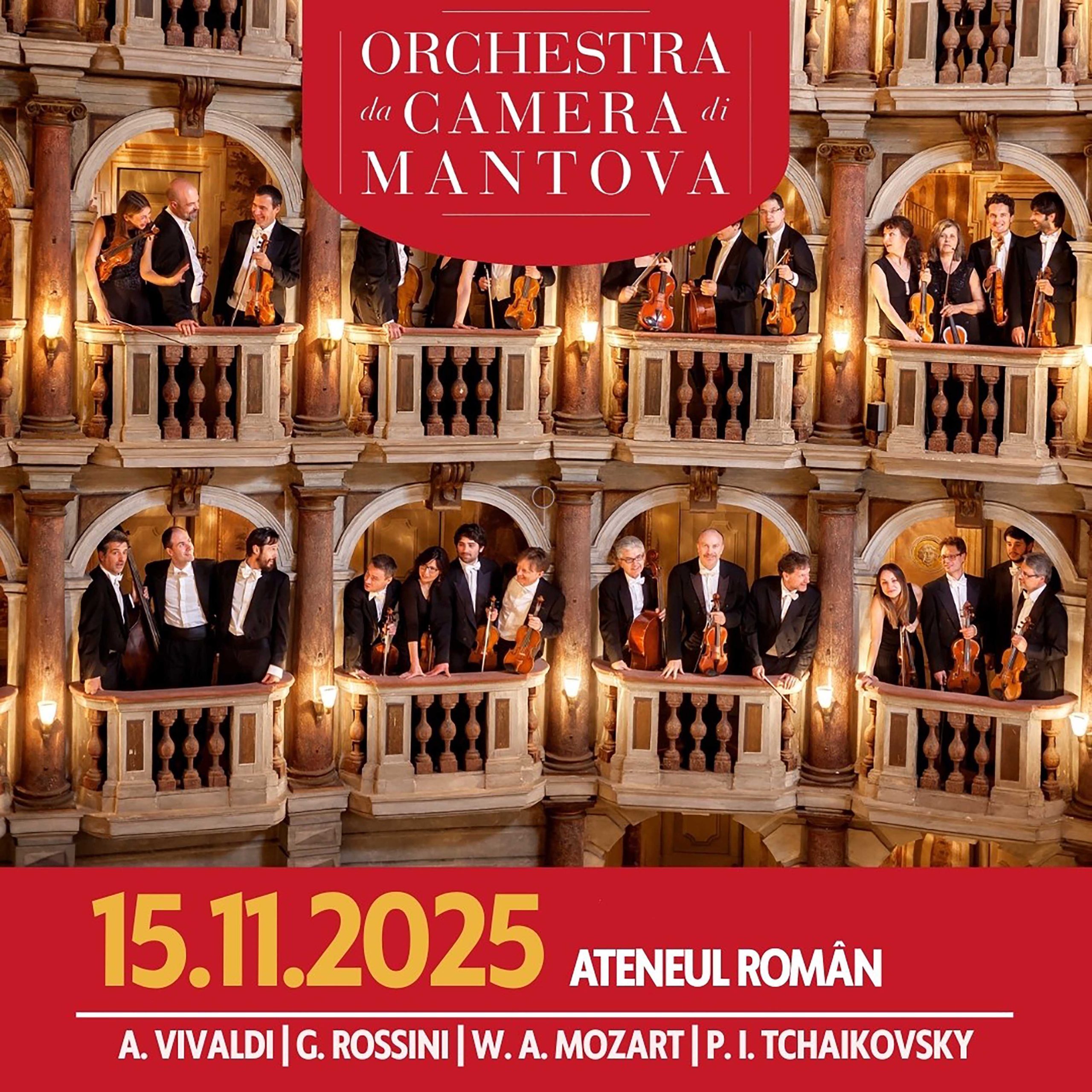 Premieră &icirc;n Rom&acirc;nia: Orchestra da Camera di Mantova concertează pe 15 noiembrie, la Ateneul Rom&acirc;n