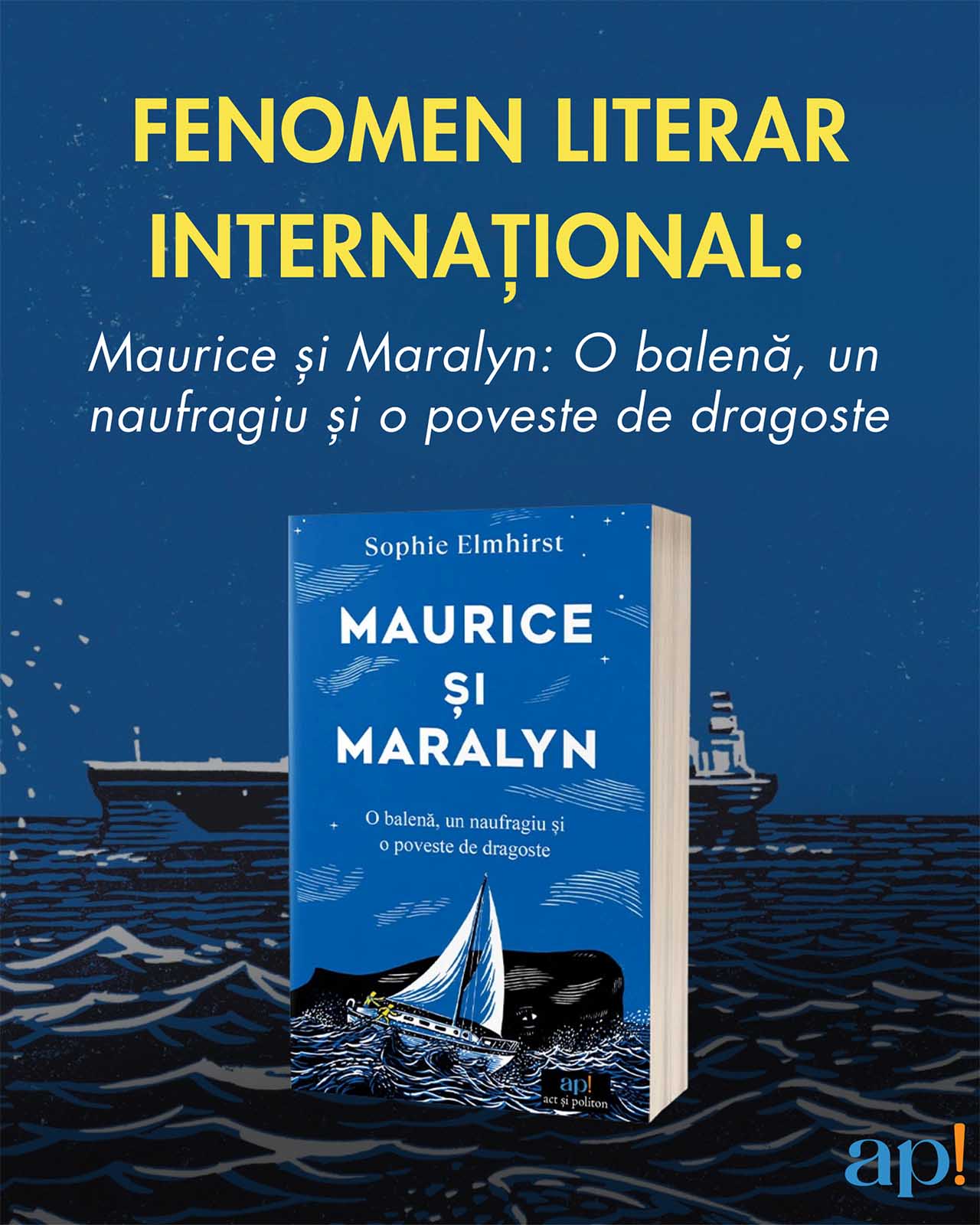 Fenomen literar internațional: Maurice și Maralyn: O balenă, un naufragiu și o poveste de dragoste