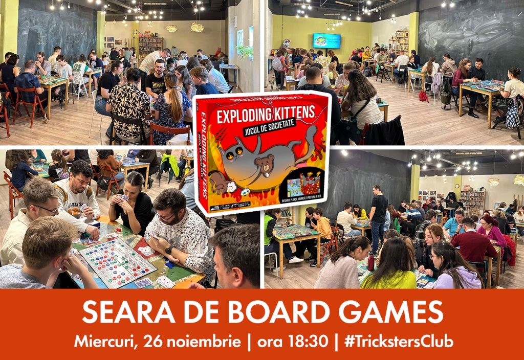 Seara de board games - Exploding Kittens - Jocul de societate