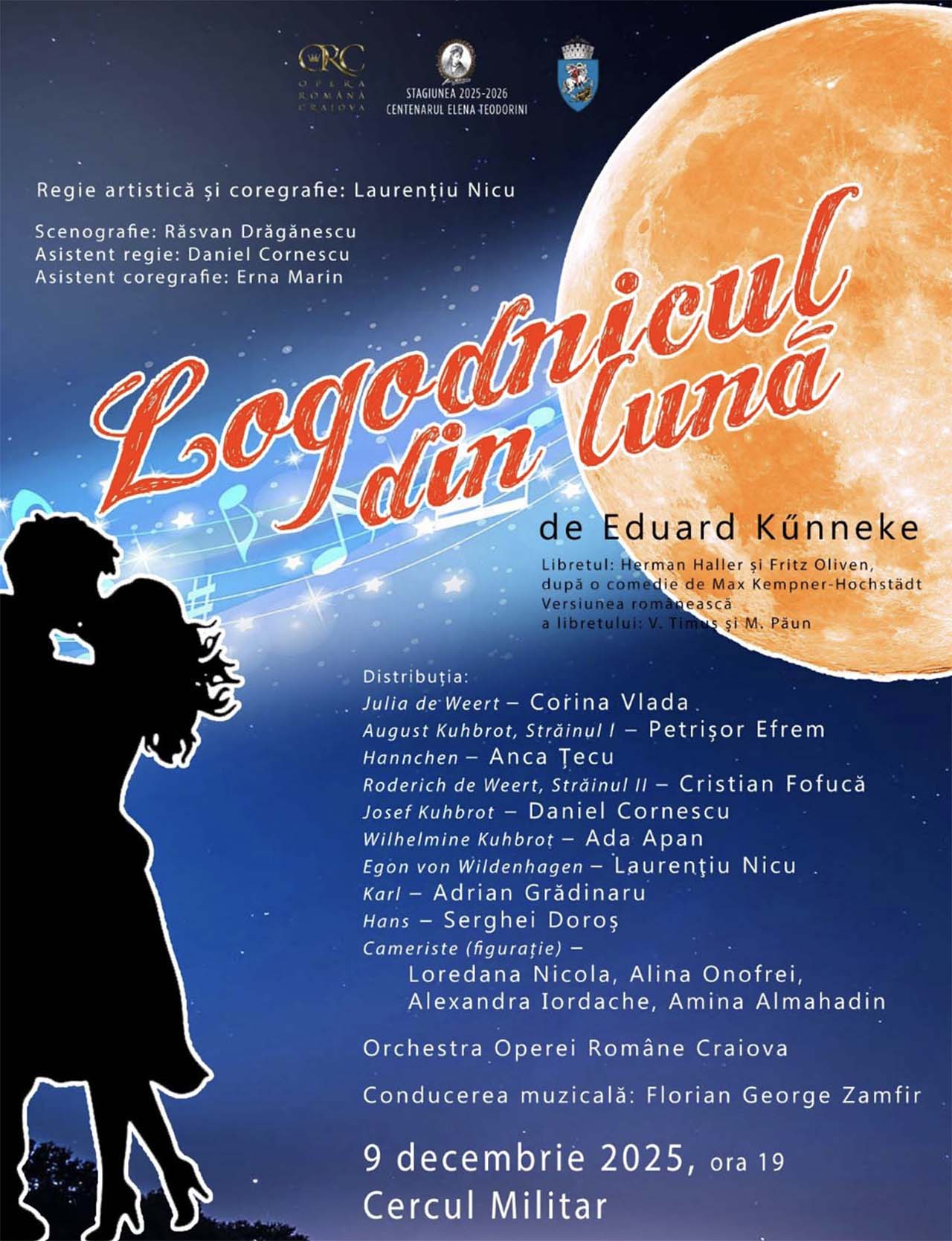 „Logodnicul din lună” revine la Opera Craiova