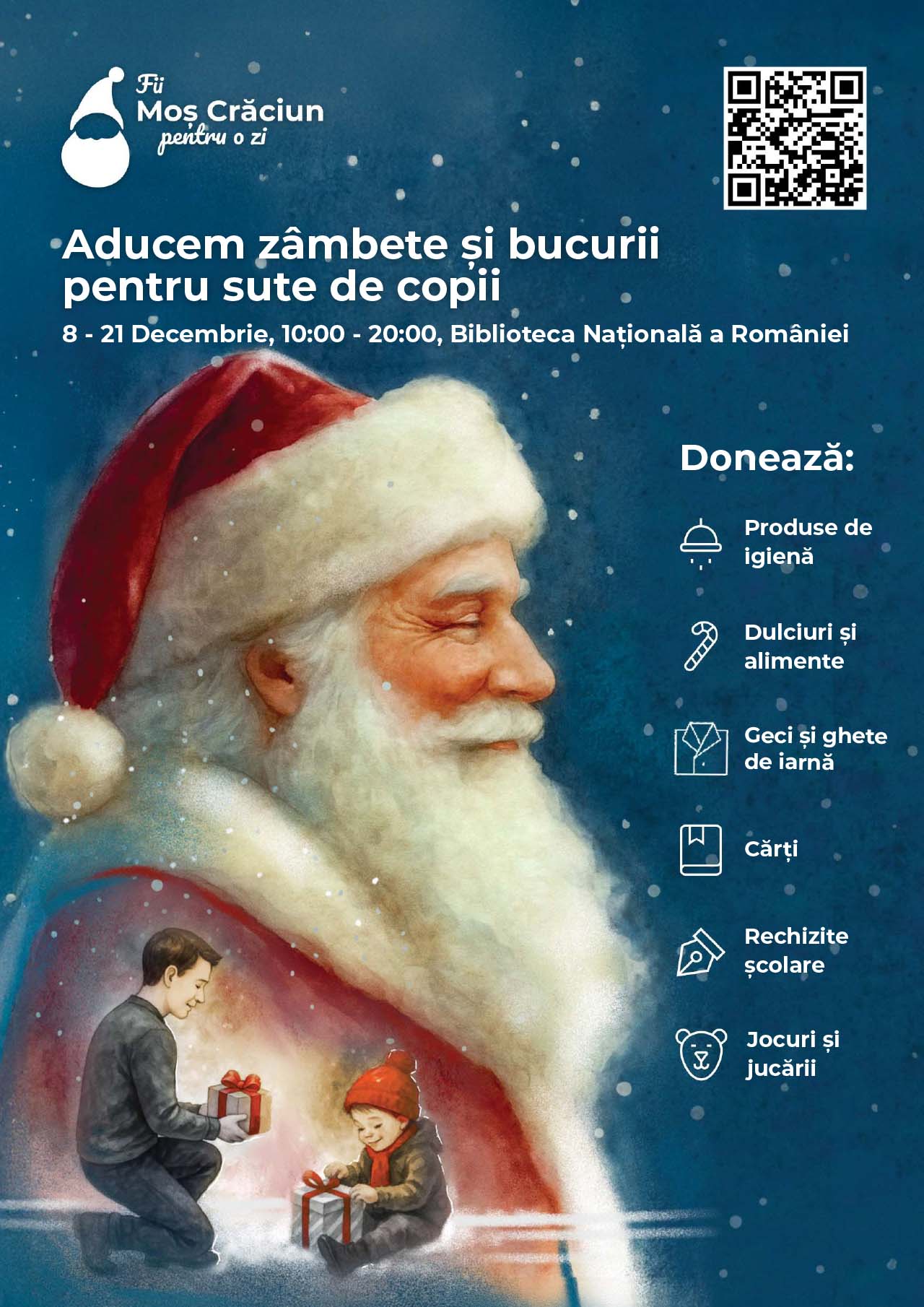 Campania „Fii Moș Crăciun pentru o zi” duce mai departe bucuria sărbătorilor pentru 2.500 de copii din familii nevoiașe.