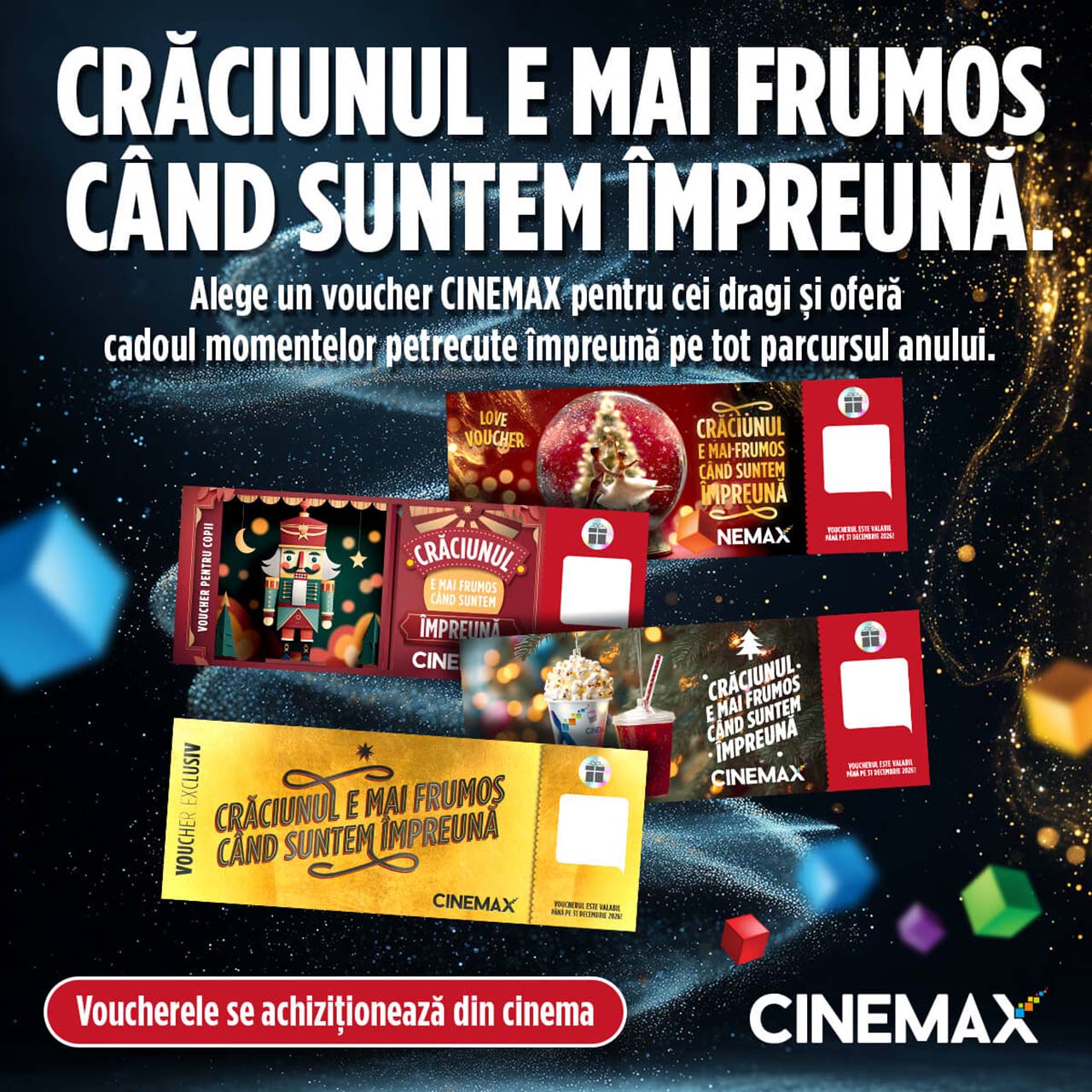 CINEMAX Veranda lansează voucherele de Crăciun