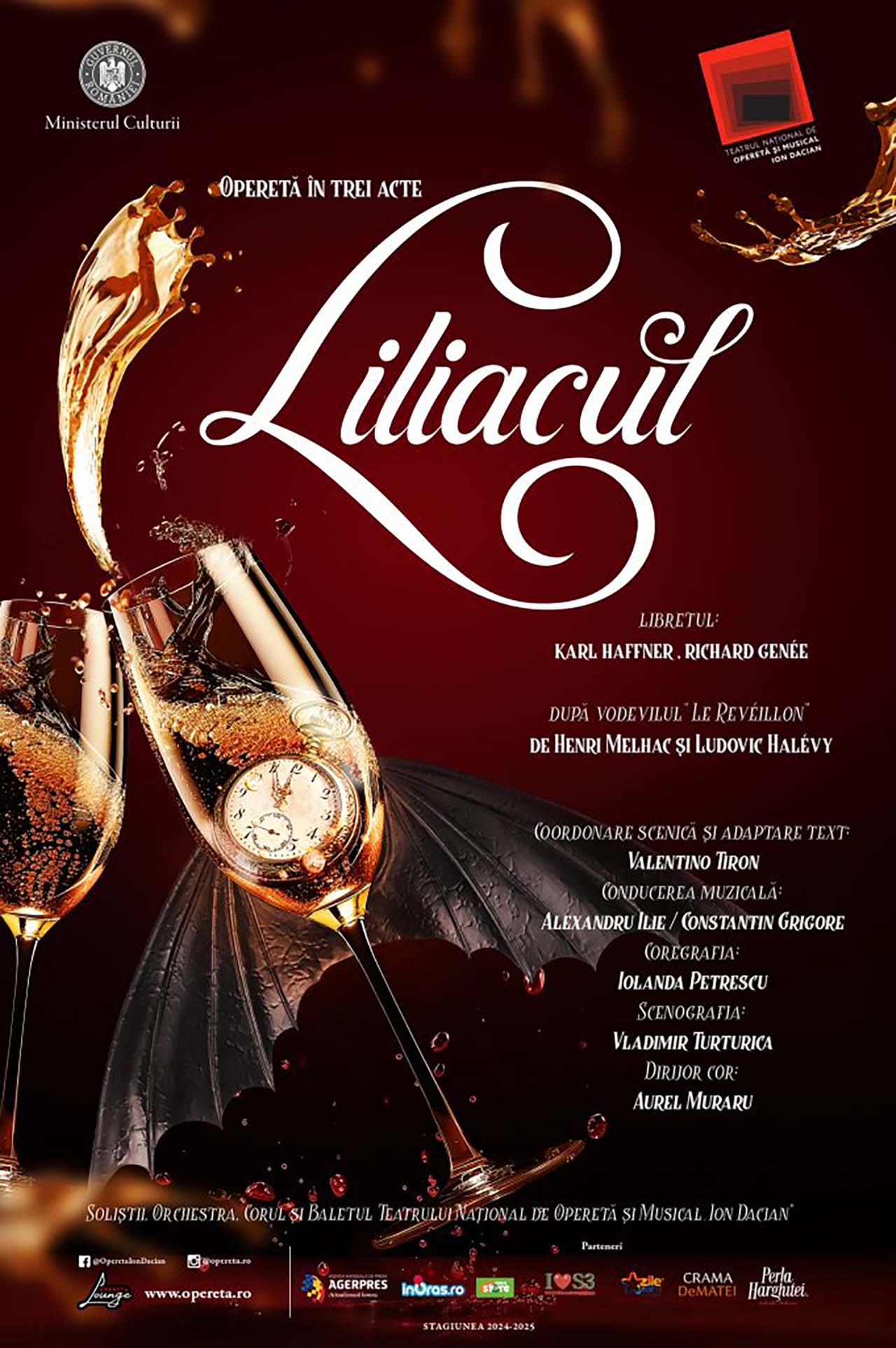 Teatrul de Operetă &icirc;ncheie anul 2025 cu spectacolul &bdquo;Liliacul&rdquo;, pe 31 decembrie