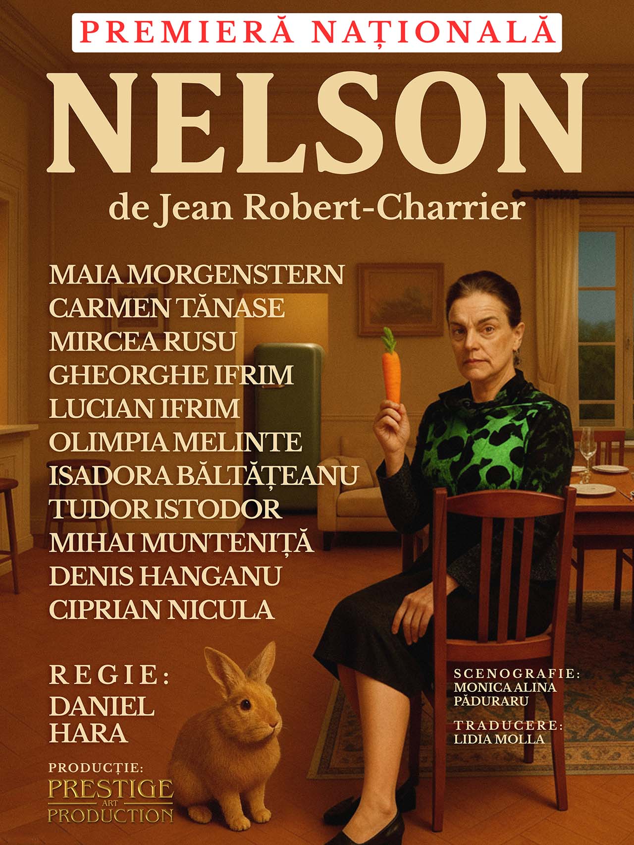 &bdquo;Nelson&rdquo; de Jean Robert, &icirc;n premieră națională pe scena Teatrului Național din București