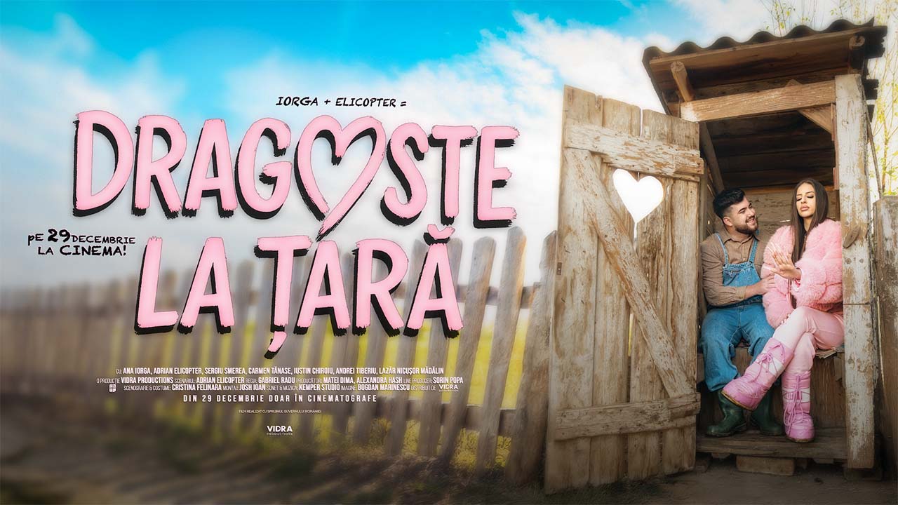 „Dragoste la Țară” dă startul lui 2026 cu mult umor: trailerul oficial al comediei cu Ana Iorga și Adrian Elicopter a fost lansat
