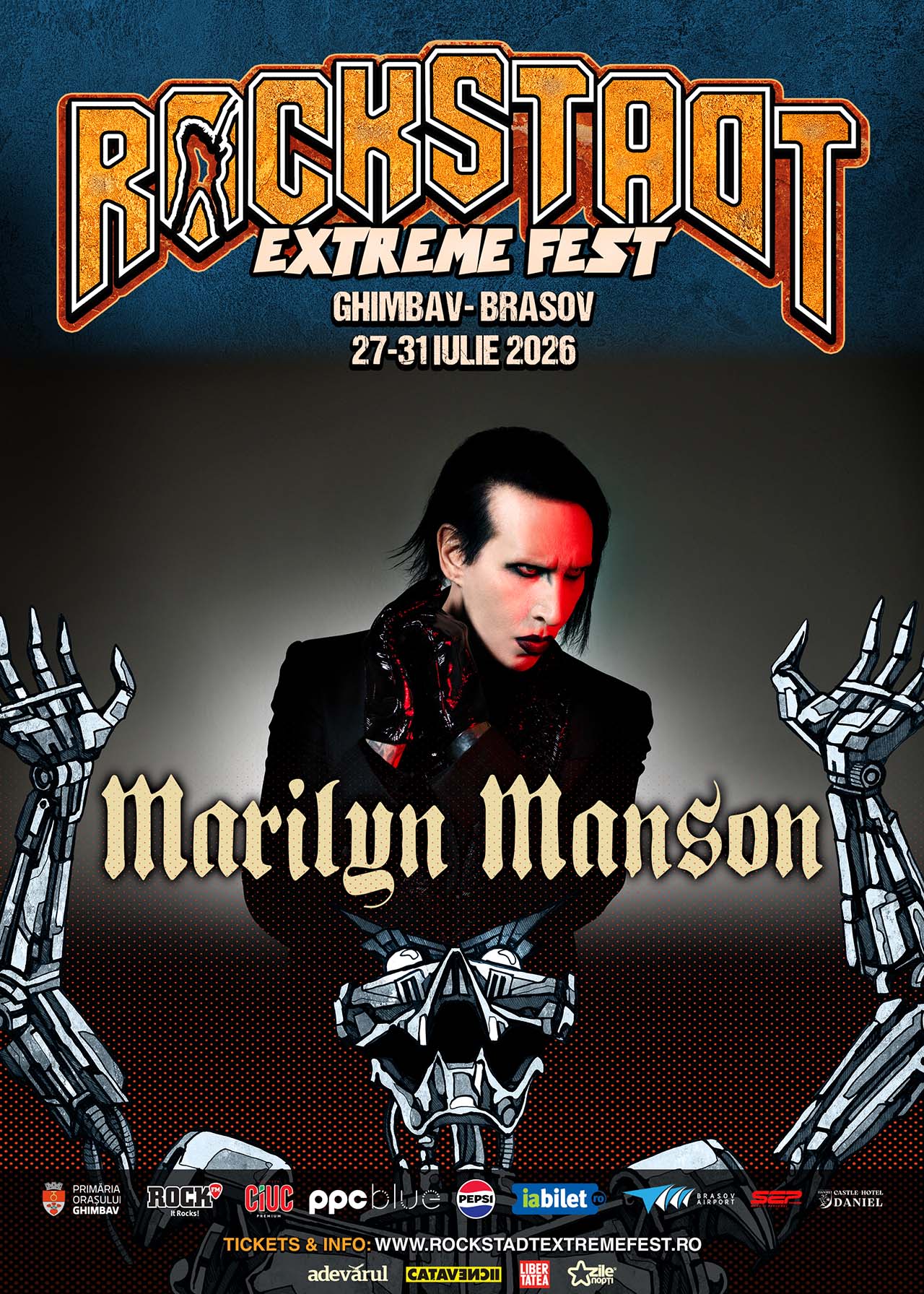 Marilyn Manson, pentru prima dată la Rockstadt Extreme Fest