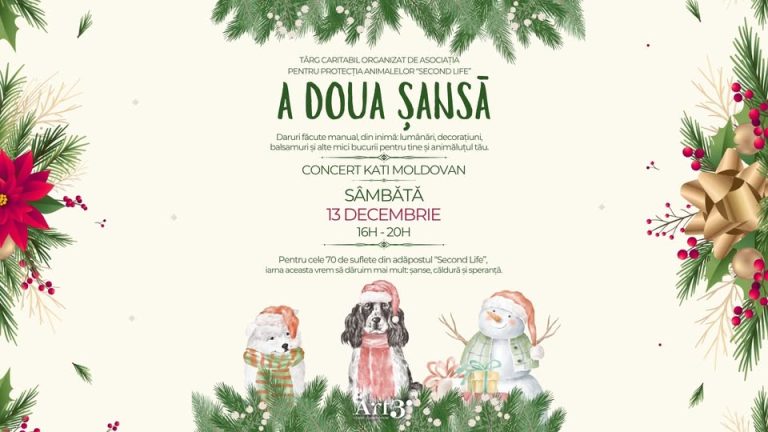 A doua șansă | Târg caritabil organizat de Asociația pentru Protecția Animalelor “Second Life” @ ART3 Café
