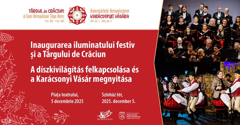 Aprinderea luminilor de Crăciun @ Piața Teatrului