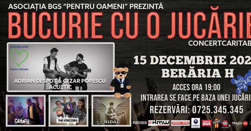 Bucurie cu o Jucărie 2025: Adrian Despot & Cezar Popescu (Vița de Vie), Gramofone, The Strizzers și Nidal @ Berăria H