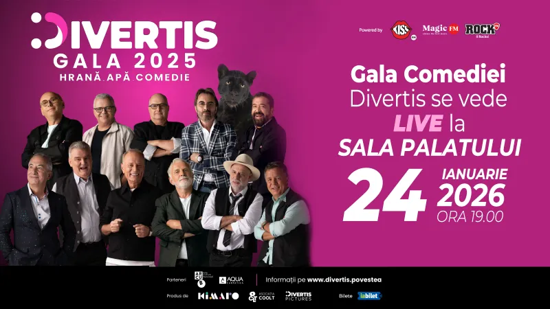 Divertis. Gala 2026 – Apă, Hrană, Comedie @ Sala Palatului