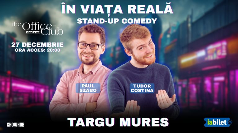 Stand-Up Comedy "În viața reală" @ Office Clubul Presei