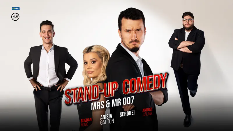 Stand-up Comedy cu Anisia Gafton, Serghei, Nonic și Călina - „Mrs & Mr 007” (Show 1) @ Helix Pub