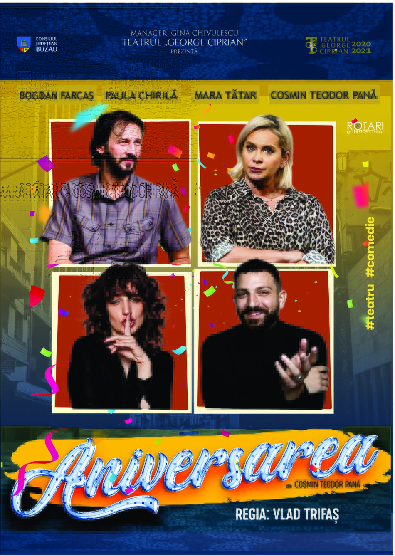 Ziua Culturii Naționale este marcată de Teatrul „George Ciprian” cu un dublu eveniment GRATUIT - recital de muzică și poezie și spectacole ONLINE -