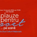 Aplauze pentru poet... pe scenă de Ziua Culturii Naționale, la Teatrelli