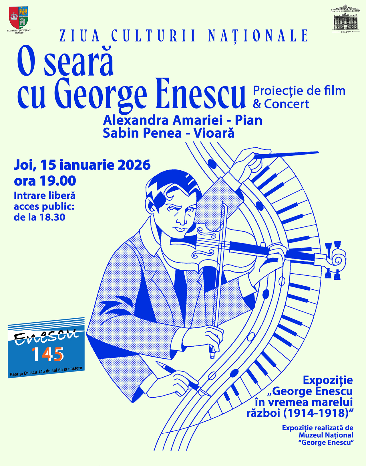 Ziua Națională a Culturii la Centrul Cultural Reduta &ndash; George Enescu și literatura istorică brașoveană