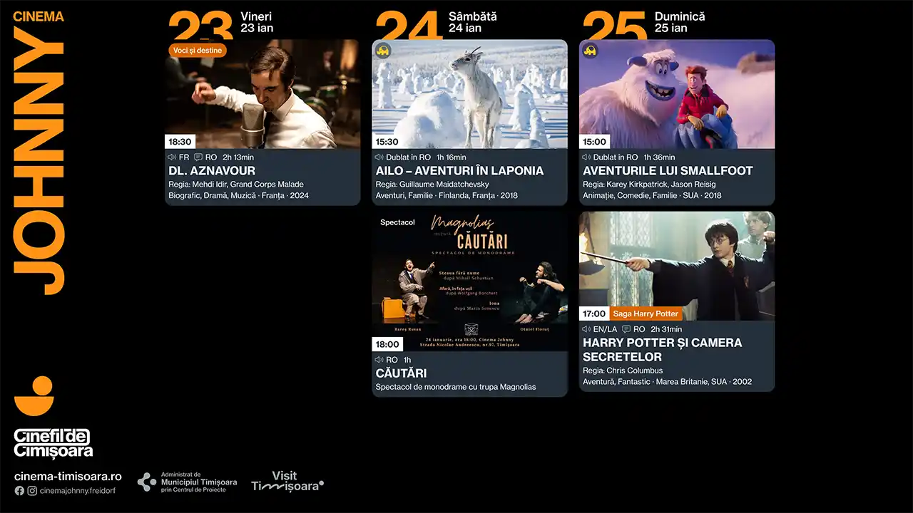Program Cinema Johnny Timișoara Program Cinema Johnny Timișoara