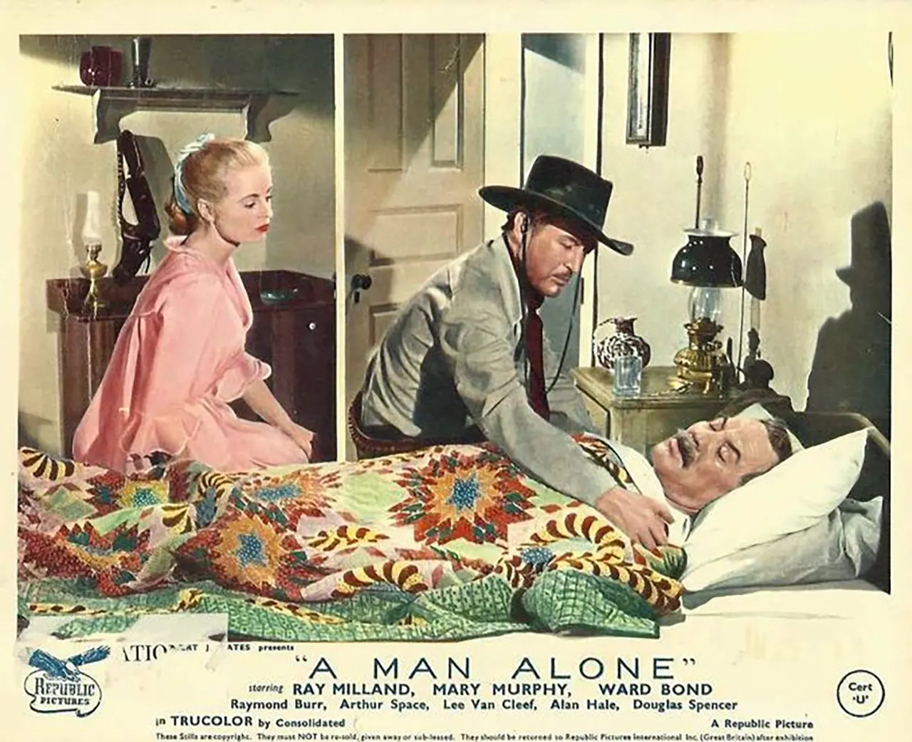 “A MAN ALONE” (1955, r: Ray Milland) poza din film A Man Alone 1955 videodome