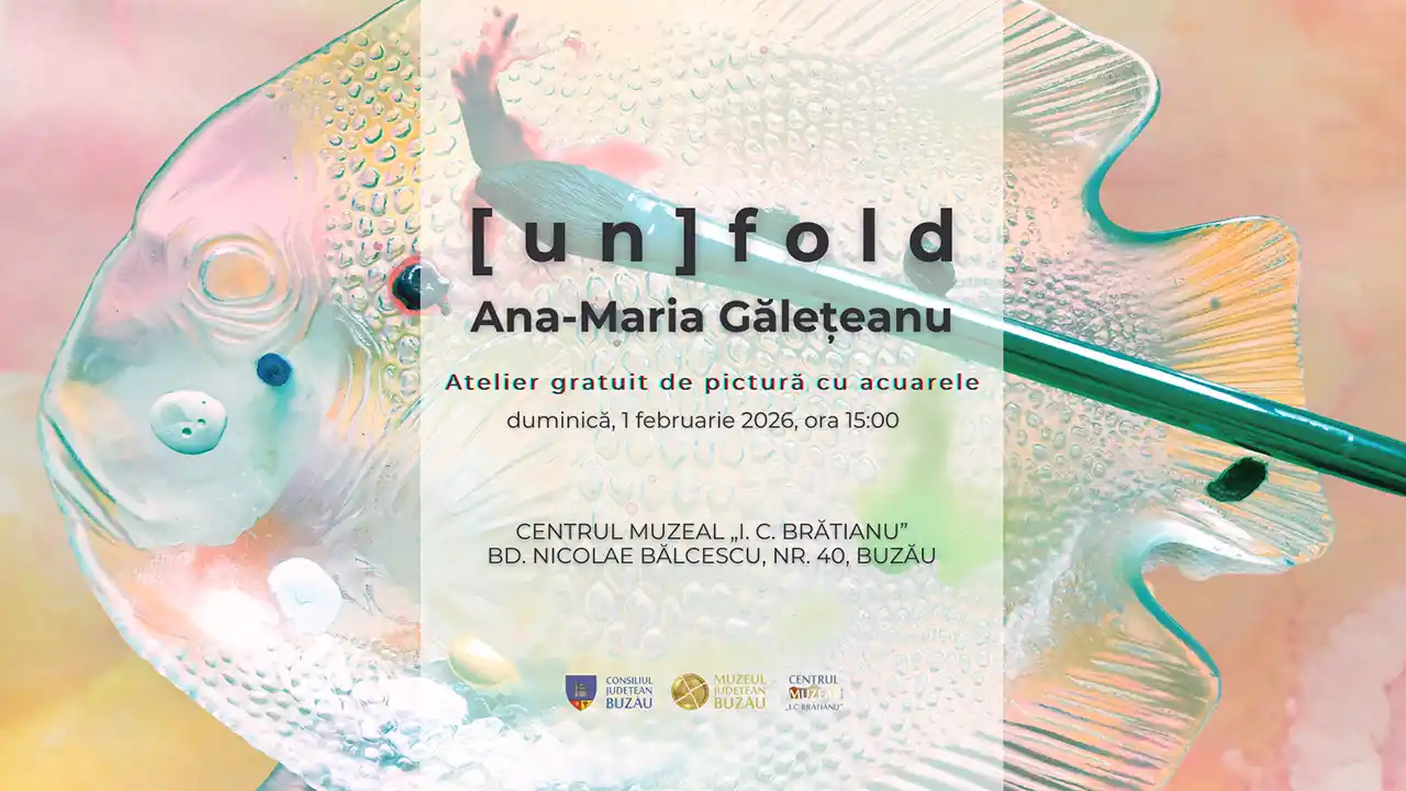 Expoziția &bdquo;[un]fold&rdquo; semnată de Ana-Maria Gălețeanu se deschide la Buzău sub forma unui pop-up show