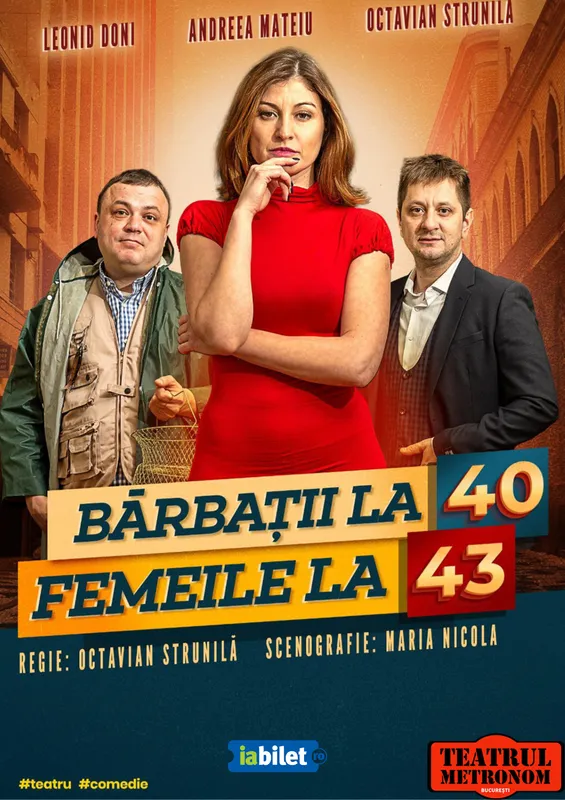 Bărbații la 40, femeile la 43 @ Casa de Cultură a Studenților