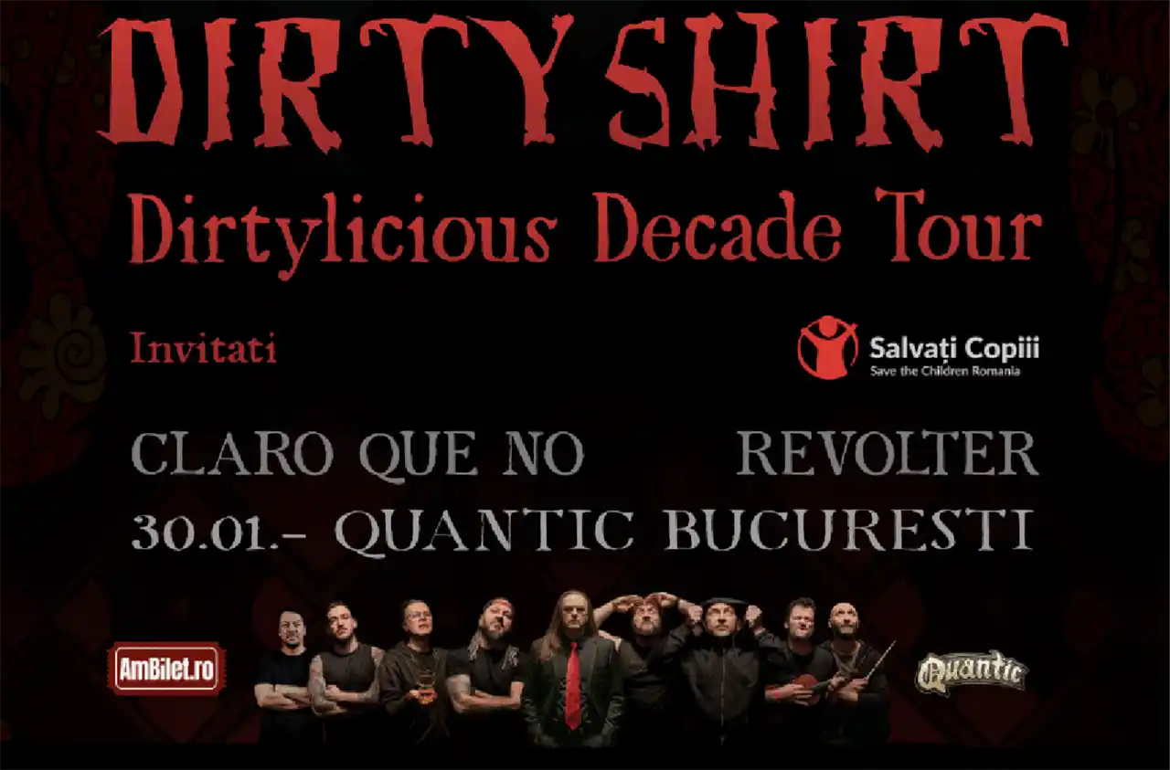 Rock for Children: Dirty Shirt și Salvați Copiii Rom&acirc;nia, muzică și implicare socială la Dirtylicious Decade Tour