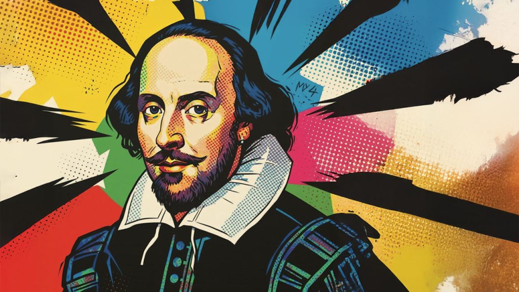 Poză cu William Shakespeare