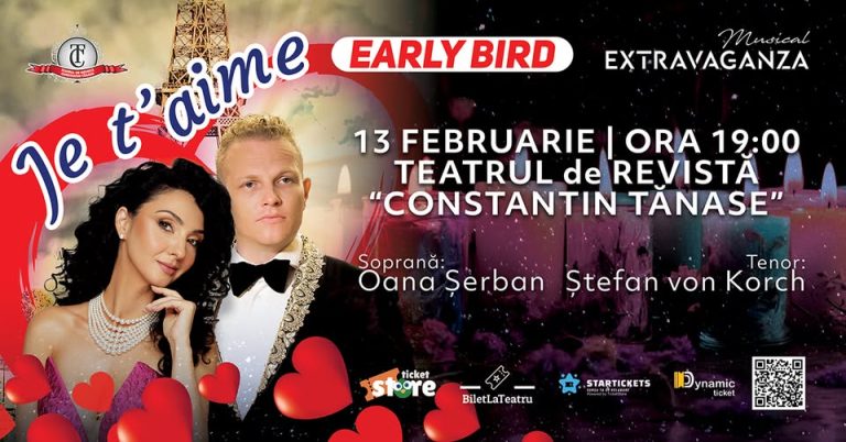Je t'aime – spre inima Parisului @ Teatrul de Revistă Constantin Tanase