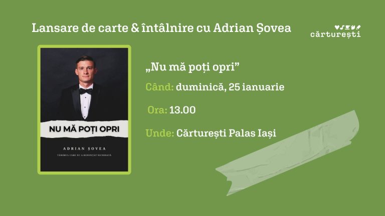 Lansare de carte și întâlnire cu Adrian Șovea @ Cărturești Palas