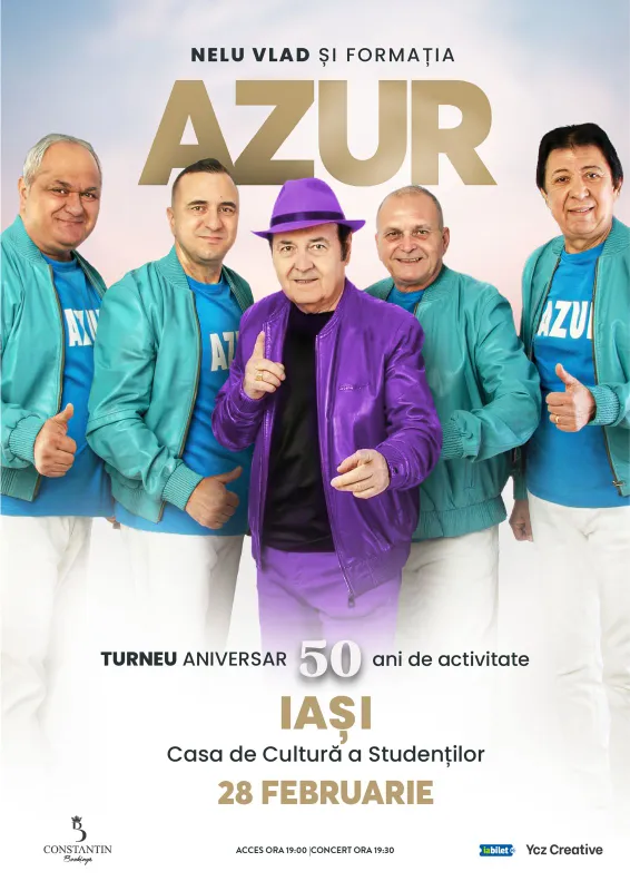 Nelu Vlad și Formația Azur - Turneu Aniversar “50” @ Casa de Cultură a Studenților