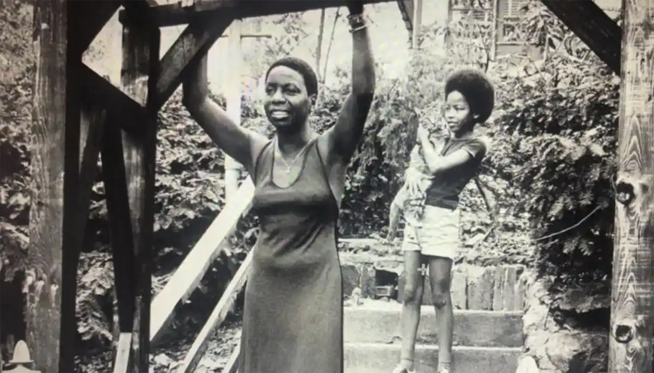 Nina Simone cu Lisa Simone, poză din arhivă
