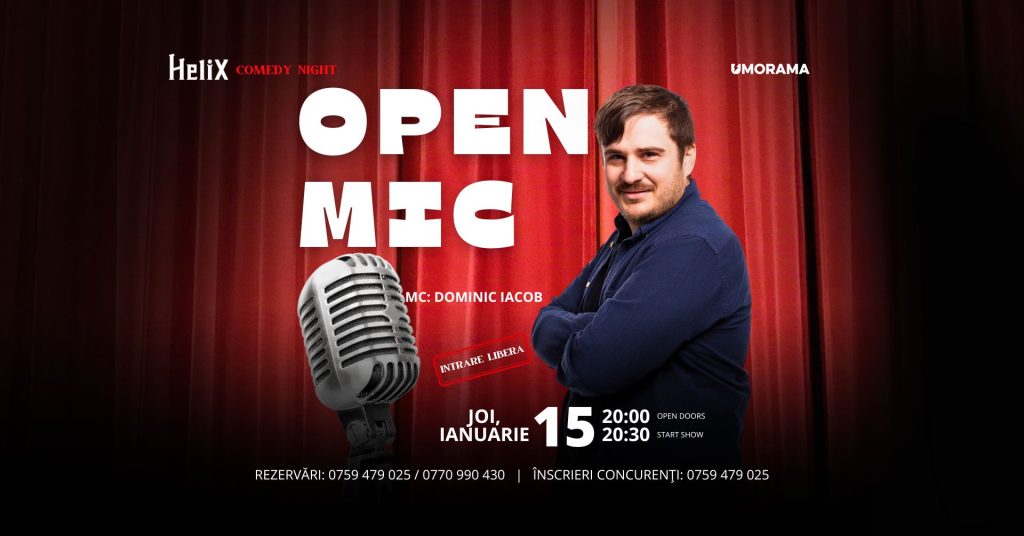 Open mic - Seara Amatorilor - Stand Up Comedy @ Helix Pub