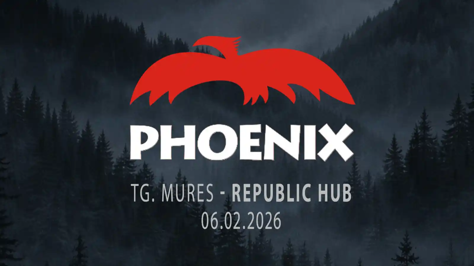 Phoenix revine la T&acirc;rgu Mureș cu un concert-eveniment, pe 6 februarie 2026, la Republic Hub