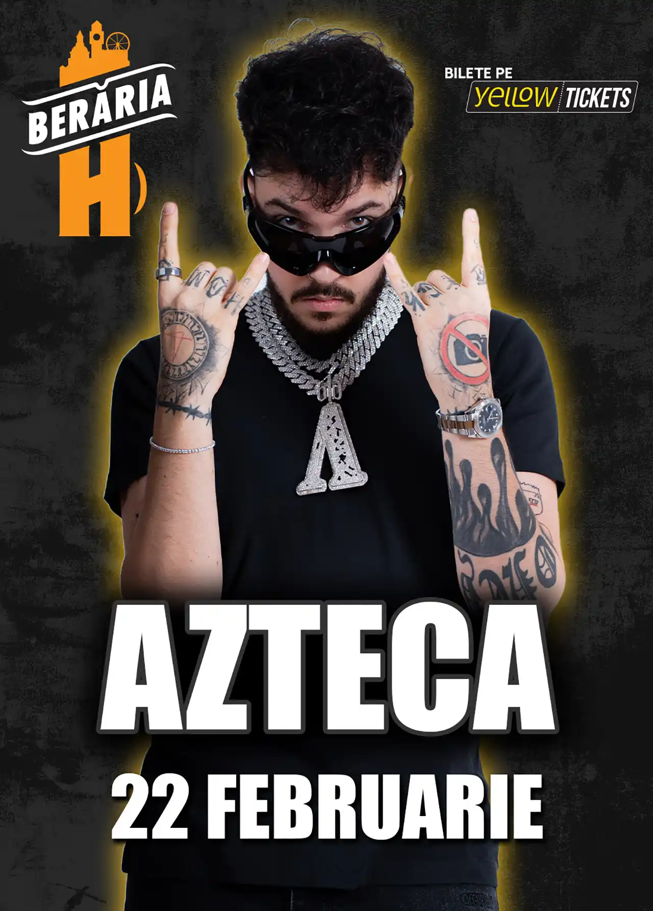 Azteca @ Berăria H posterul evenimentului