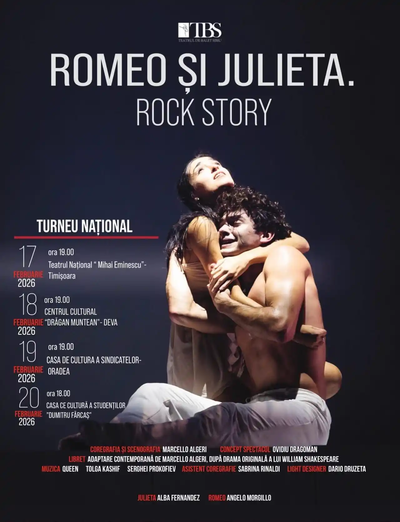 „Romeo și Julieta. Rock Story”, în turneu național în 2026