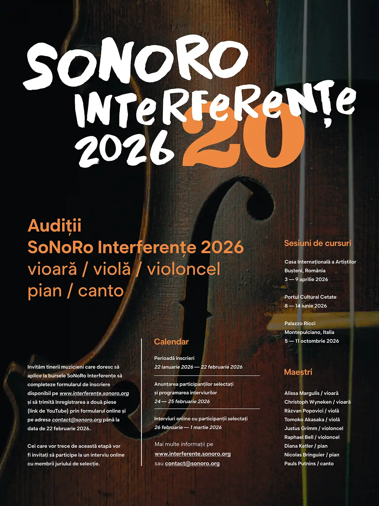 Educație muzicală prin excelență: programul de burse SoNoRo Interferențe împlinește 20 de ani