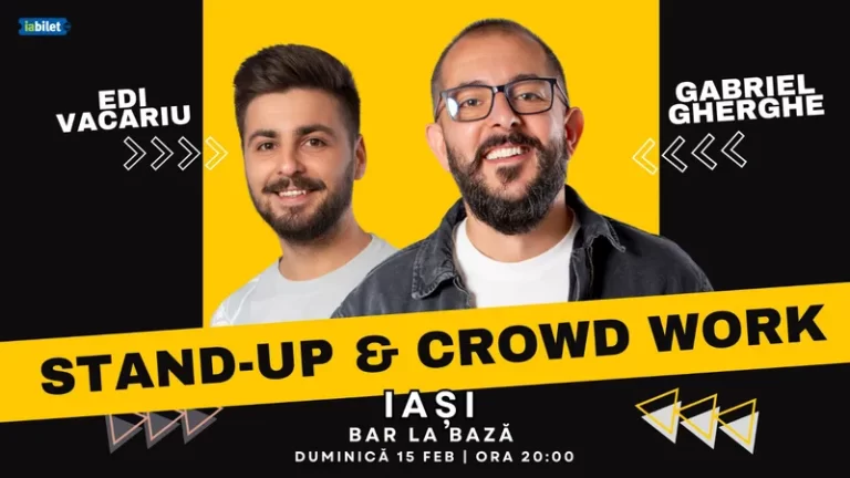 Stand Up & Crowd Work | Gabriel Gherghe și Edi Vacariu @ La Bază