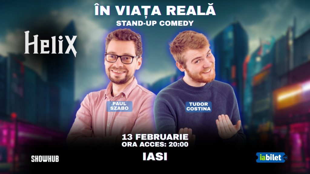Stand-up Comedy "În viața reală" @ Helix Pub