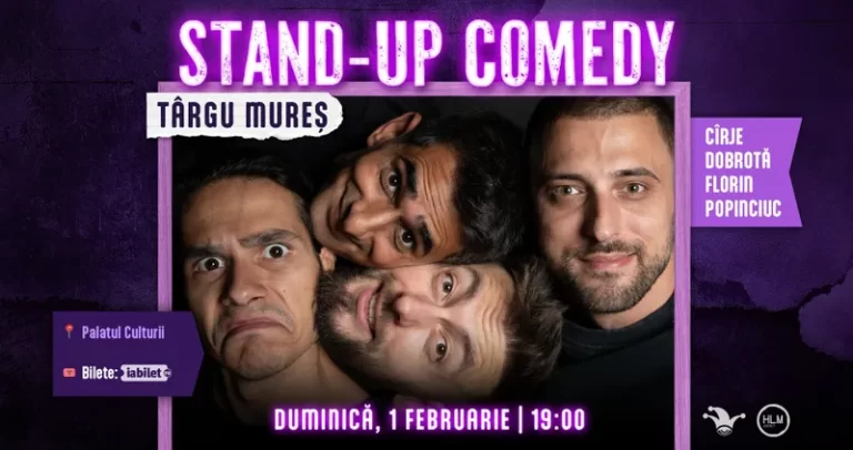 Stand-up comedy cu Cîrje, Florin, Dobrotă și Popinciuc @ Palatul Culturii