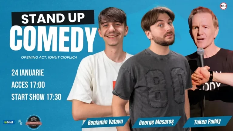 Stand-Up Comedy cu Beniamin Vatavu, George Mesaroș și Token Paddy