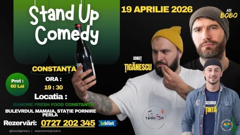 Stand-up comedy cu Ionuț Țigănescu, Adi Bobo & George Țintă