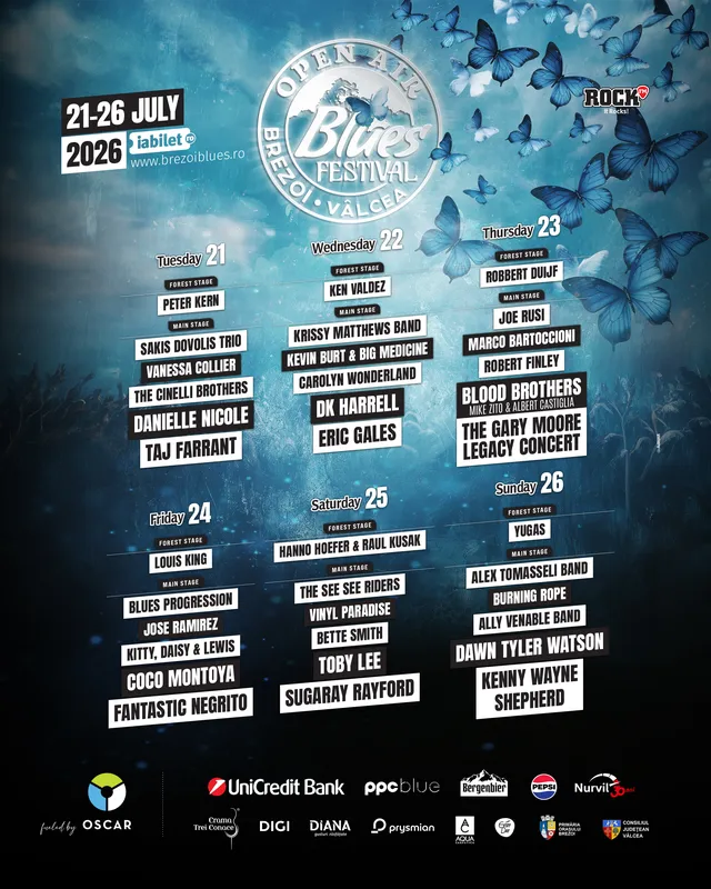 open air blues festival brezoi 2026 afis