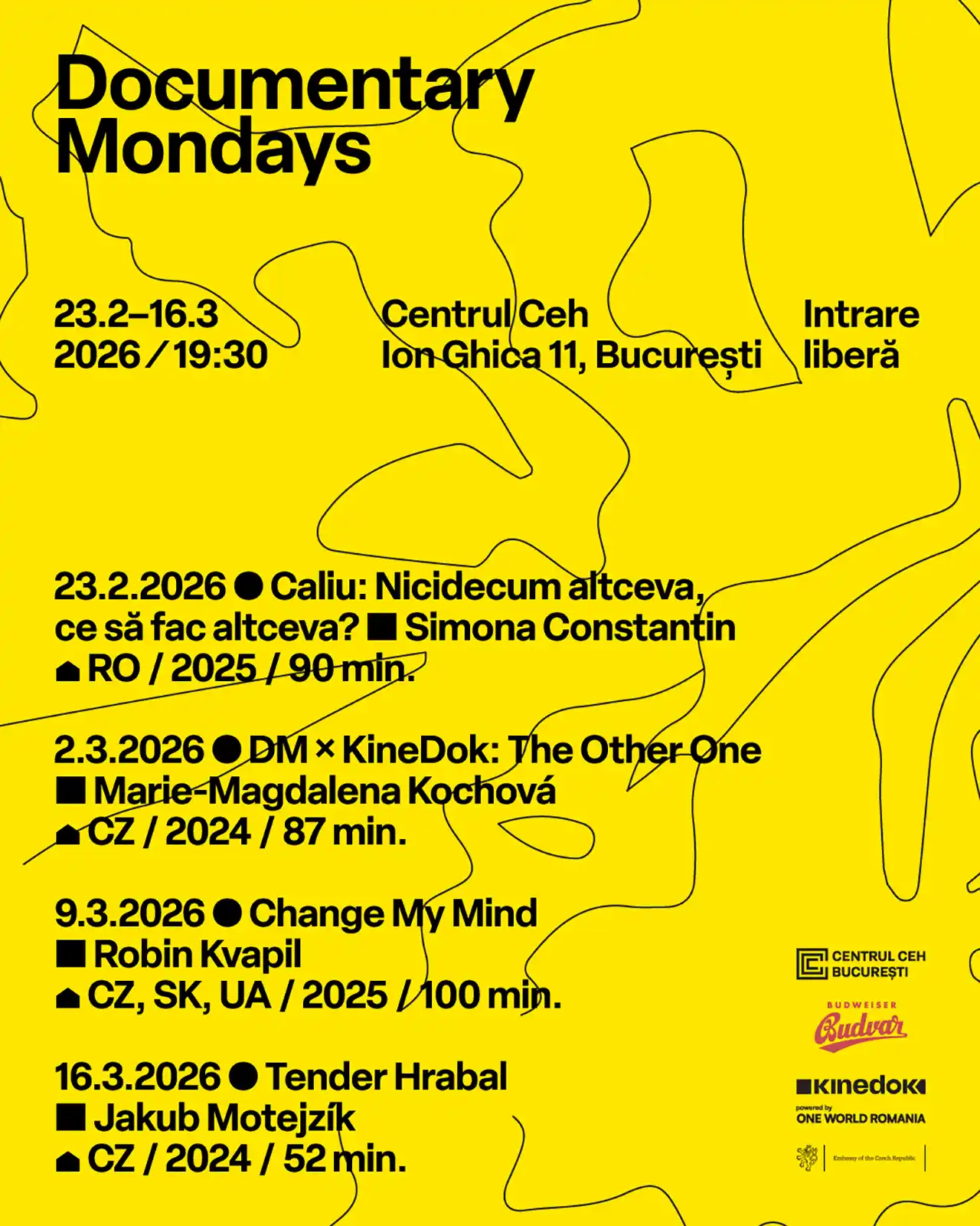 Documentary Mondays revine la Centrul Ceh: patru documentare despre identitate, memorie și curaj, &icirc;ntre 23 februarie &ndash; 16 martie